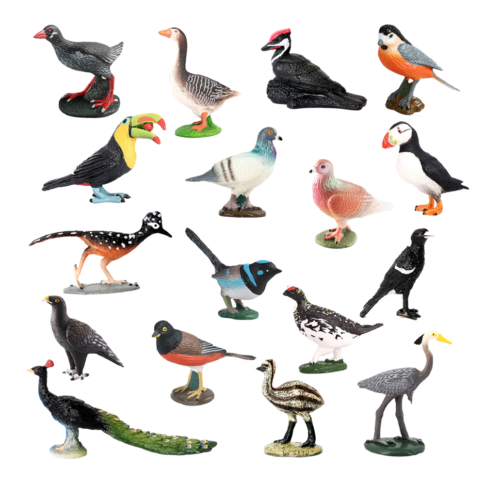 Kids Toys Under 1 Year - Modellini di Animali: Gufo, Fenicottero, Tacchino,