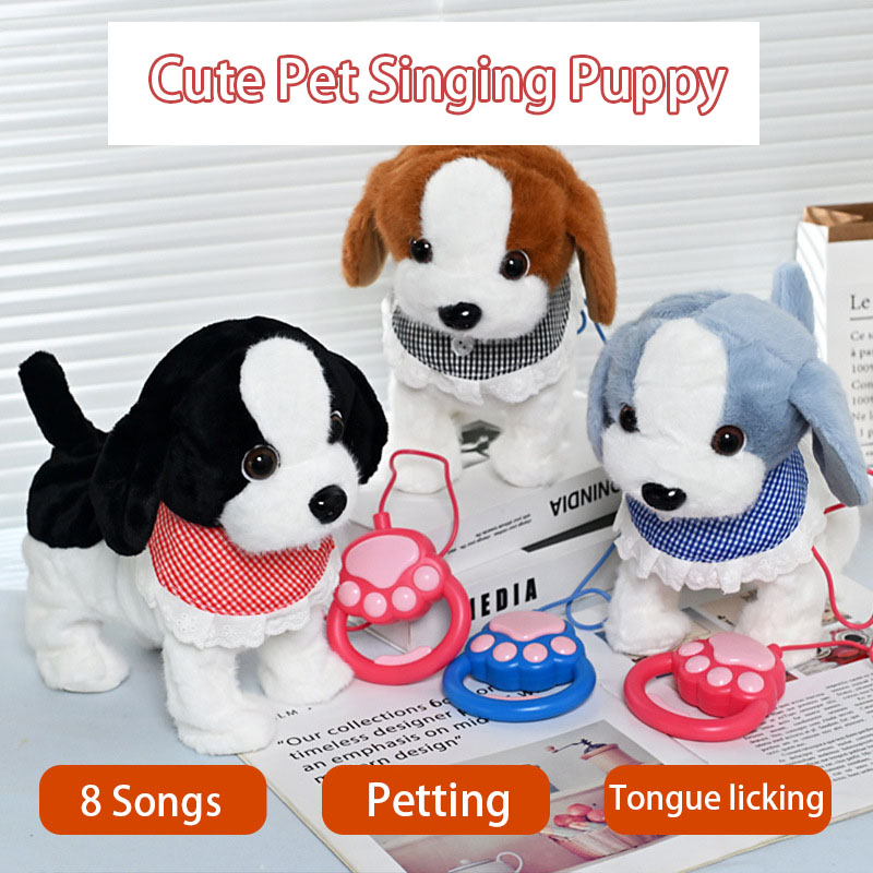 Kids Toys Dog - Tirare la corda Cucciolo elettrico Morbido