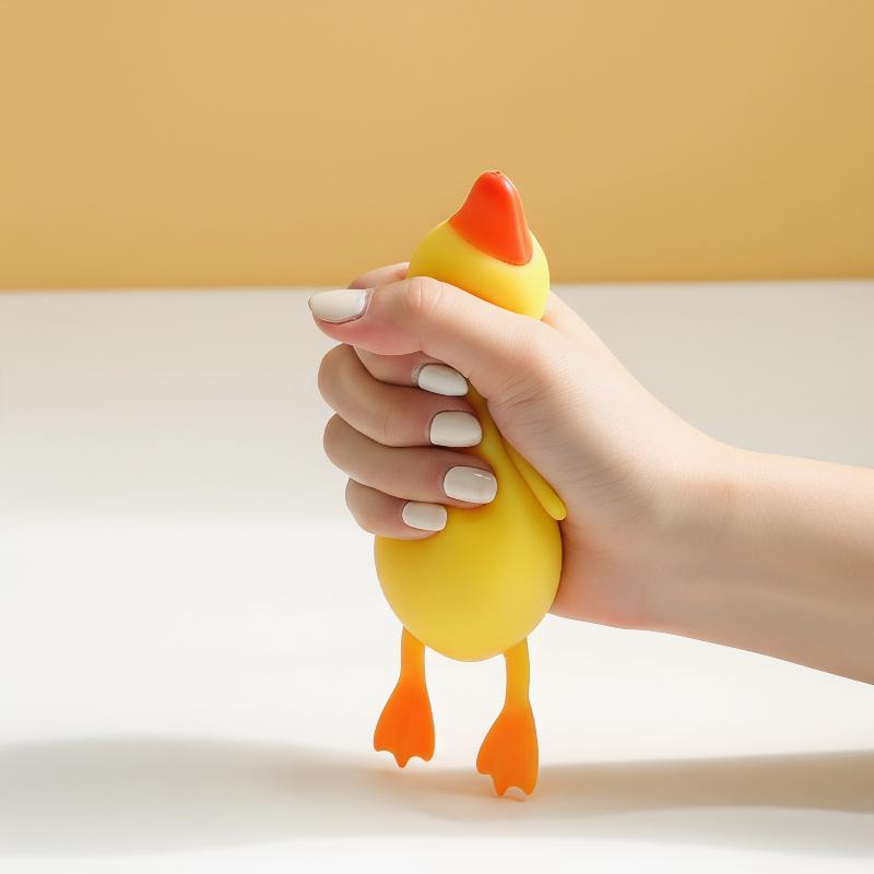 Kids Toys Yellow - Anatra Antistress Spremibile, Scultura di Sabbia