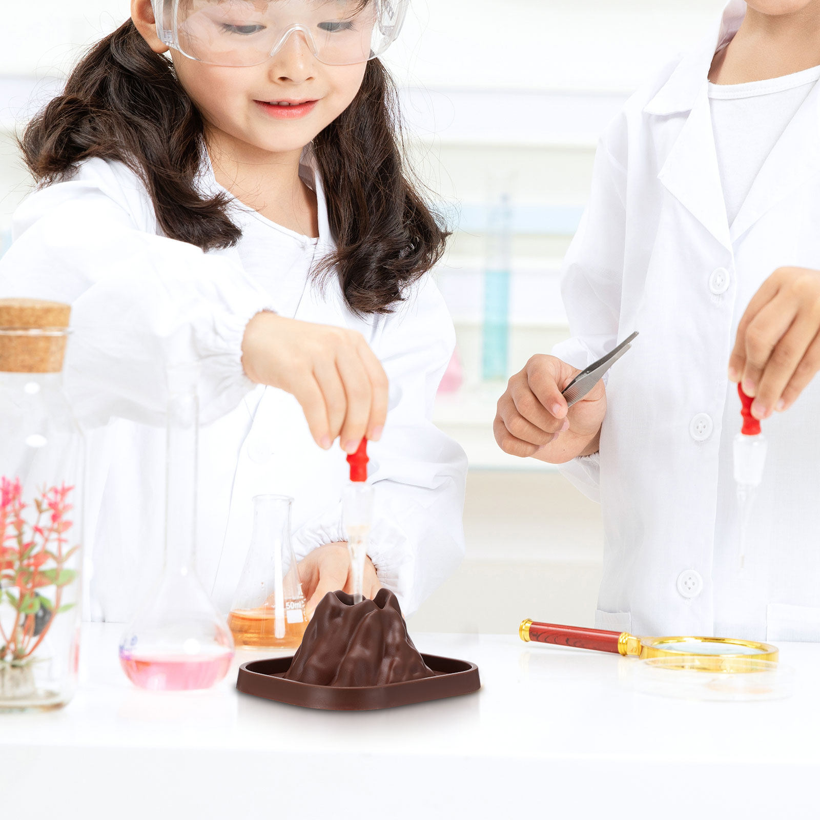 Volcano Experiment Kit - Kit di 10 Stampi per Vulcano
