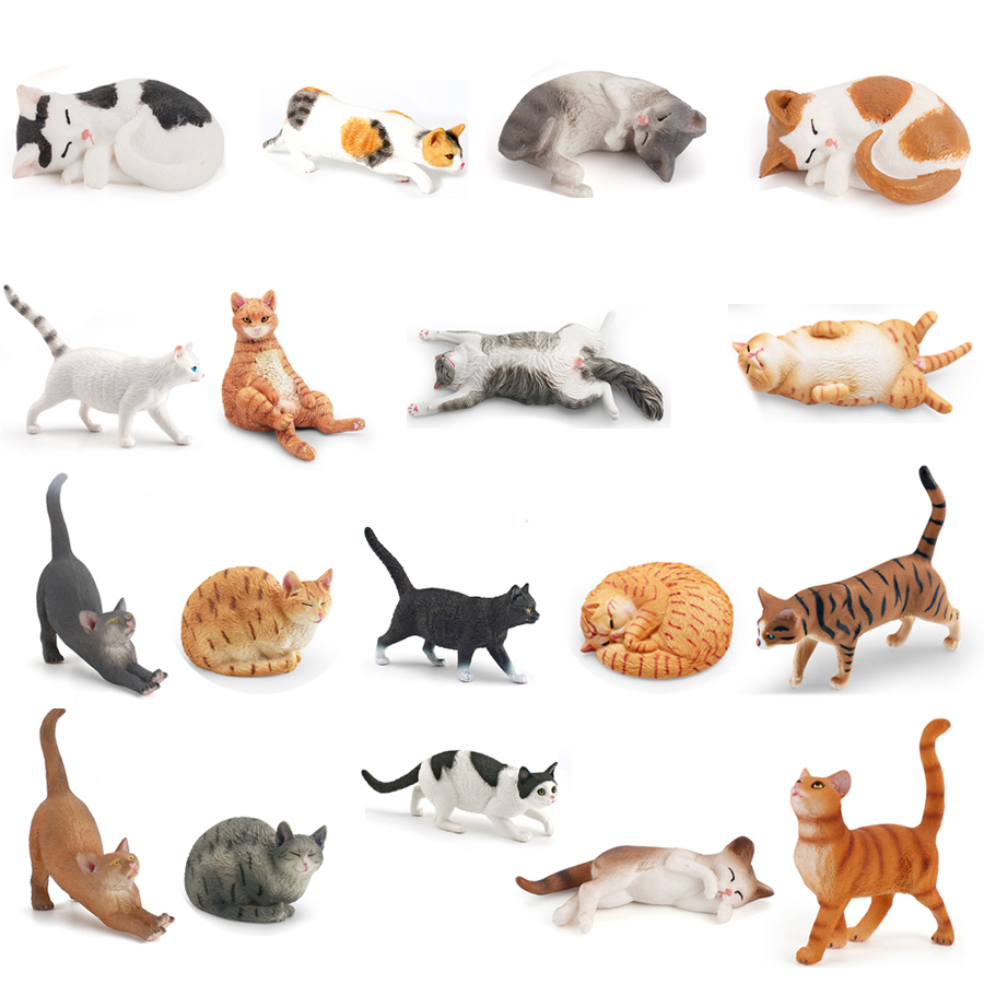 Kids Toys Under 1 Year - Realistico simpatico gattino pigro pastorale gatto