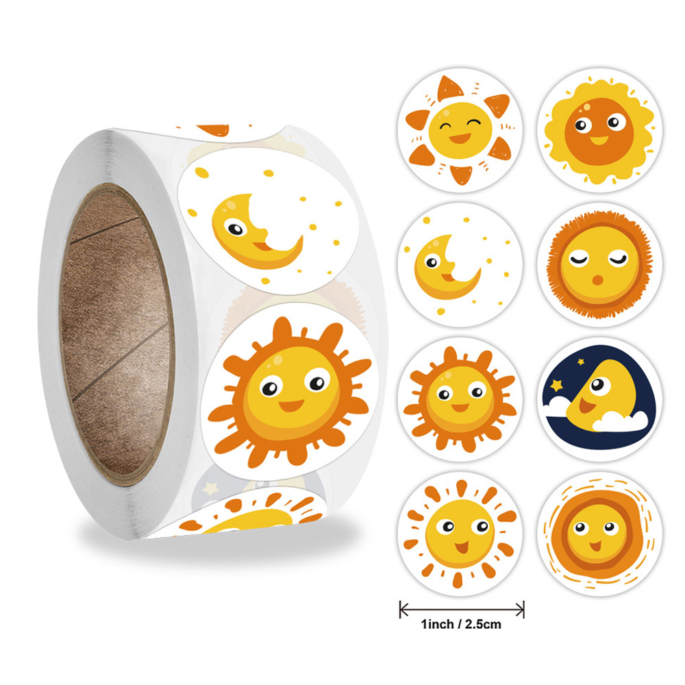 Kids Toys Yellow - 50-500 Pcs Smile Face Sticker per