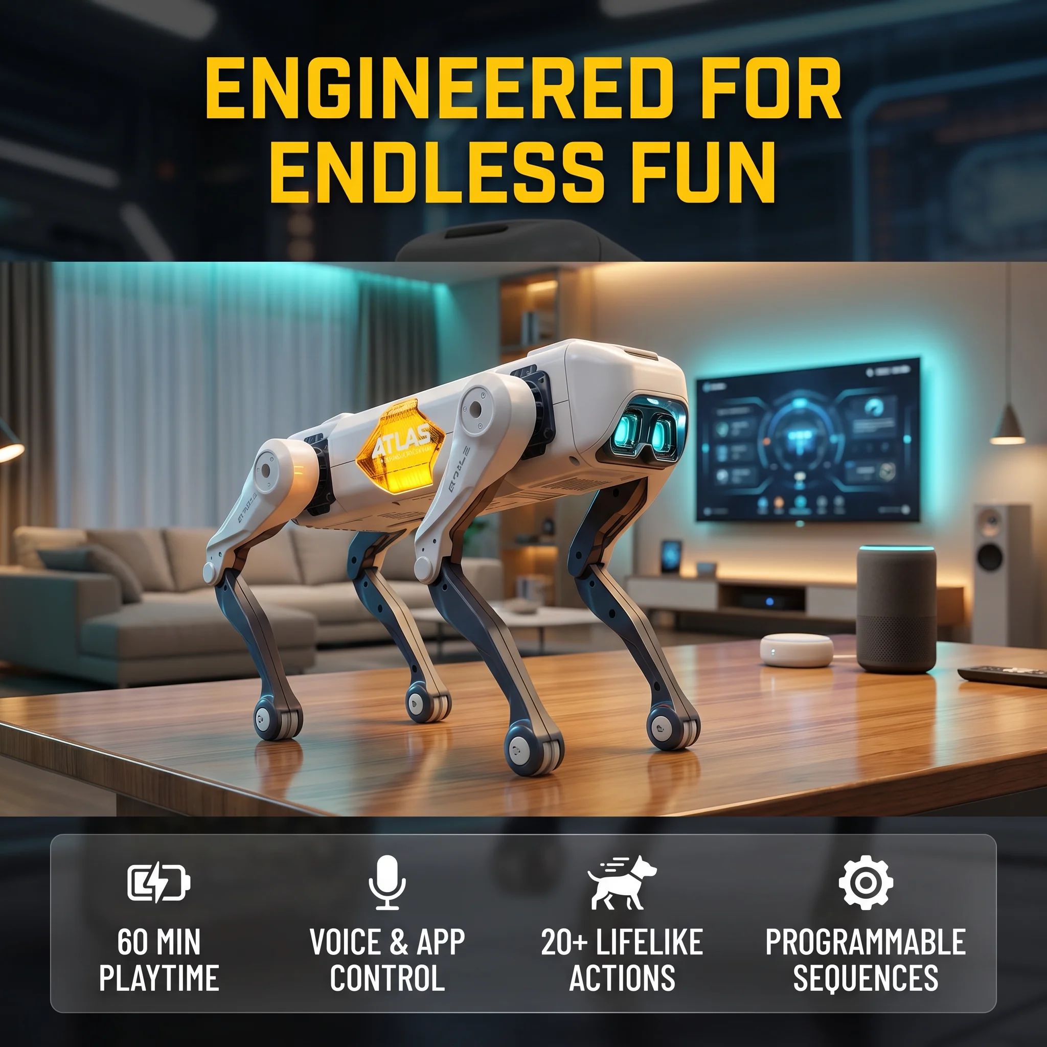Kids Toys Dog - Cane Robot Intelligente AI, Controllo Vocale