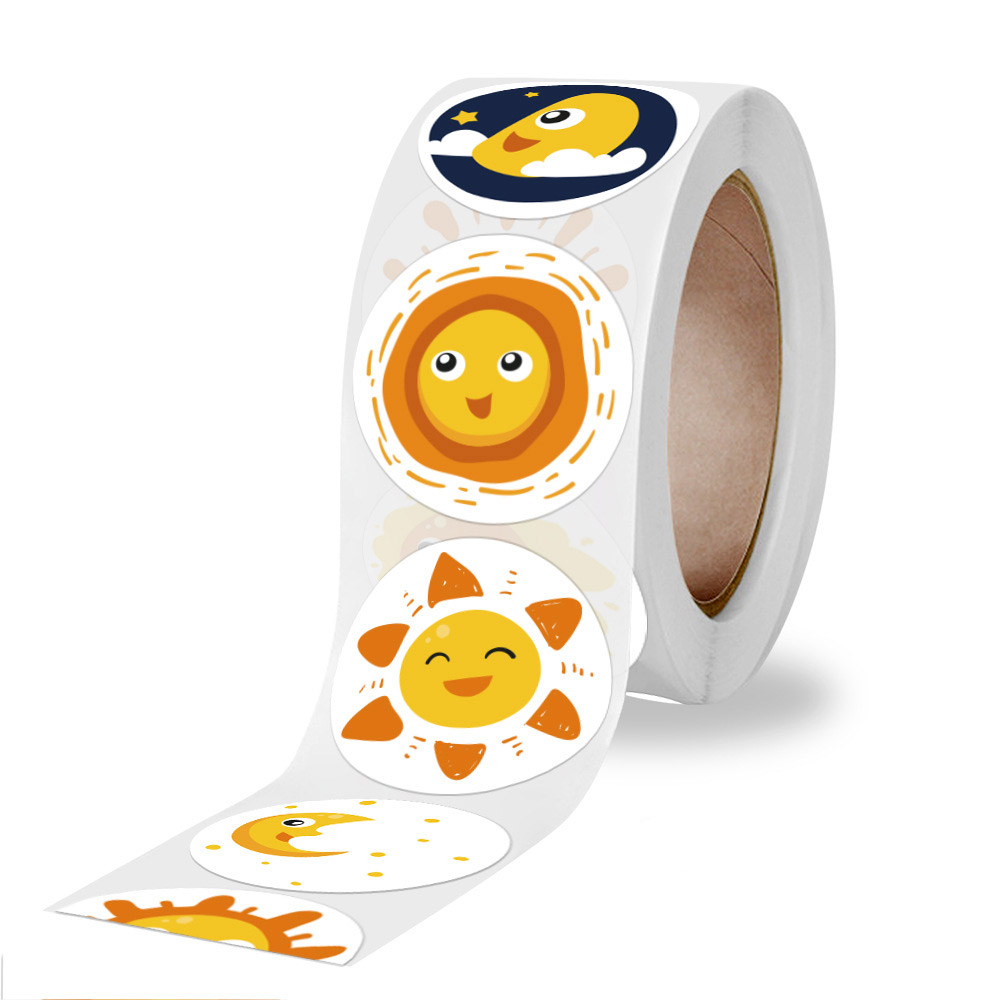 50-500 Pcs Smile Face Sticker  - Kids Toys Yellow recensione e prezzo