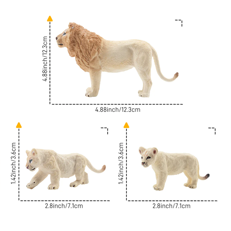 6 pezzi simulazione leone bian - Kids Toys Under $5 recensione e prezzo