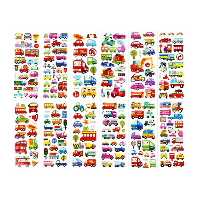 6 pezzi di adesivi per auto po - Kids Toys Yellow recensione e prezzo